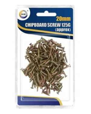 DID 20mm Chipboard Screws 125g