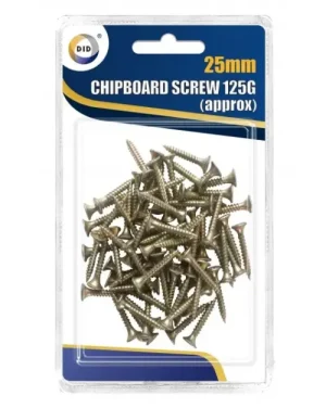 DID 25mm Chipboard Screws 125g