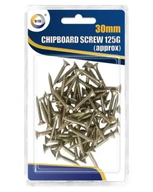 DID 30mm Chipboard Screws 125g
