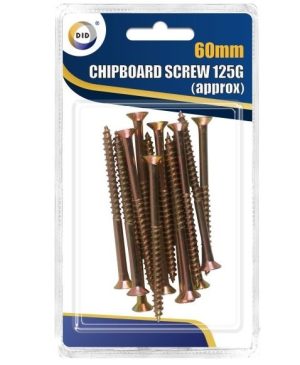 DID 60mm Chipboard Screw 125g