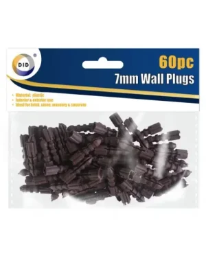 DID Wall Plugs 7mm 60pc
