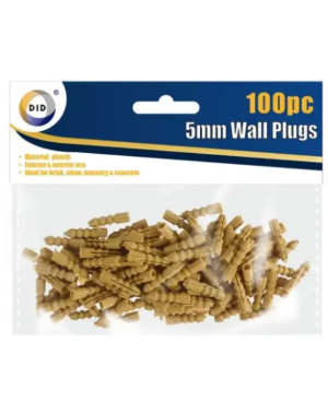 DID Wall Plugs 5mm Pack Of 100