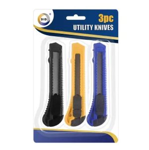DID Retractable Utility Knives Pack Of 3