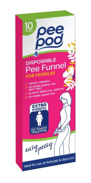 Pee Pod Female Disposable Pee Funnel PACK OF 10