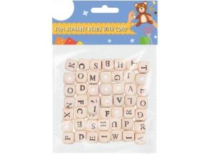 DID Alphabet Beads With Cord PACK OF 50
