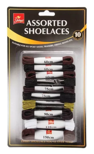 Jump Assorted Shoelaces Pack Of 10
