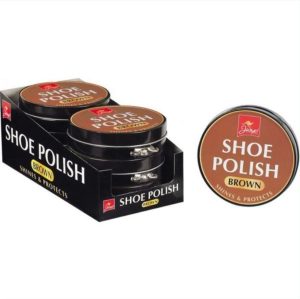 Jump Brown Shoe Polish Tin 80g