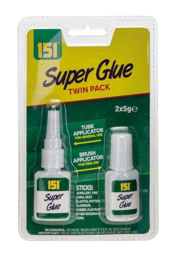 Premium 151 super glue twin pack