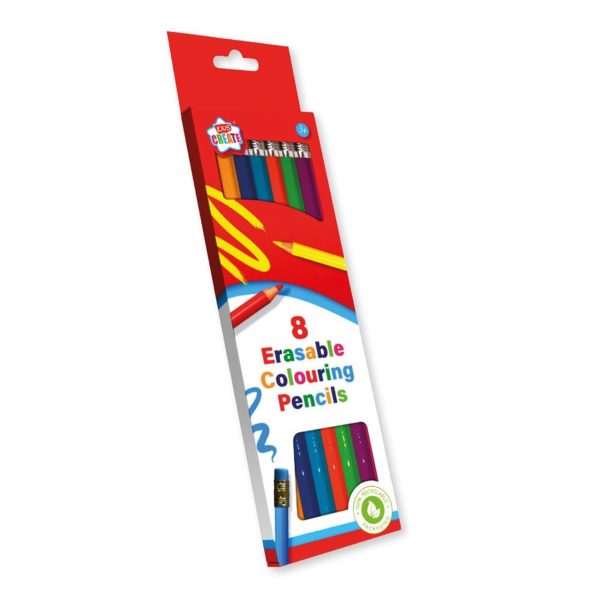 Premium Kids create erasable colouring pencils pack of 8