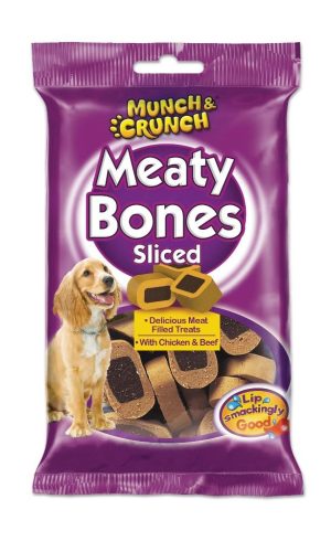 MUNCH & CRUNCH SLICED MEATY BONES 140G