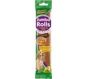 Munch & Crunch Jumbo Rolls With Lamb & Rice Pack Of 2