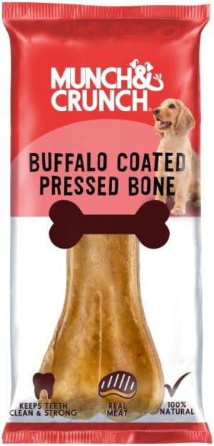 Munch & Crunch Buffalo-Coated Pressed Dog Bone