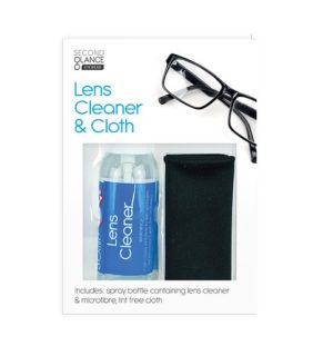 Second Glance Lens Cleaner & Cloth Set 30ml