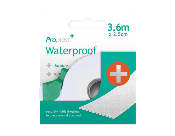 Premium Proplast waterproof dispensing medical tape 3.6m x 2.5cm