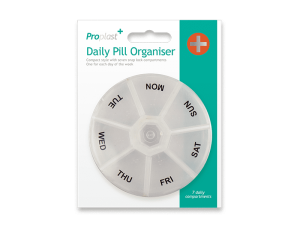 Proplast Round Weekly Pill Organiser 2.5"