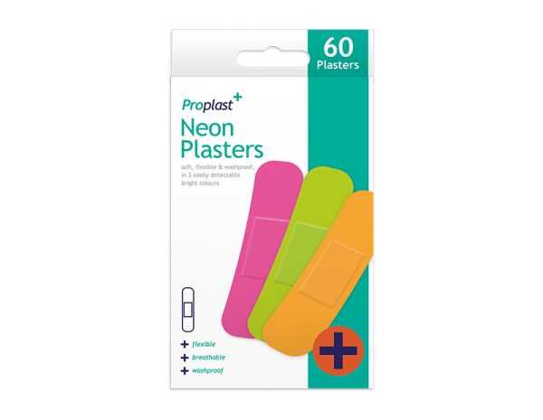 Premium Proplast neon plasters pack of 60