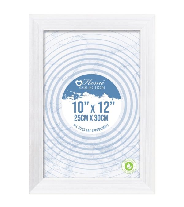 Premium Home collection cambridge white glass photo frame 10" x 12"