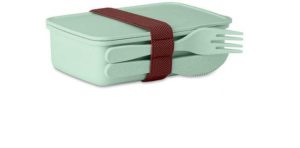 Natural Bamboo Fibre PP Green Lunch Box Set
