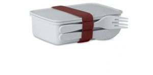 Natural Bamboo Fibre PP Light Grey Lunch Box Set