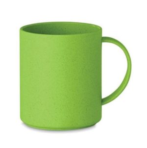 Natural Bamboo PP Lime Green Coffee Mug 300ml