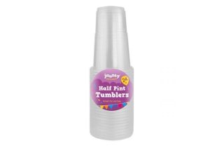 Jaunty Partyware Plastic Half Pint Tumblers Pack Of 24
