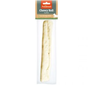 Pure Breed Rawhide Chewy Roll Dog Treat Pack of 20