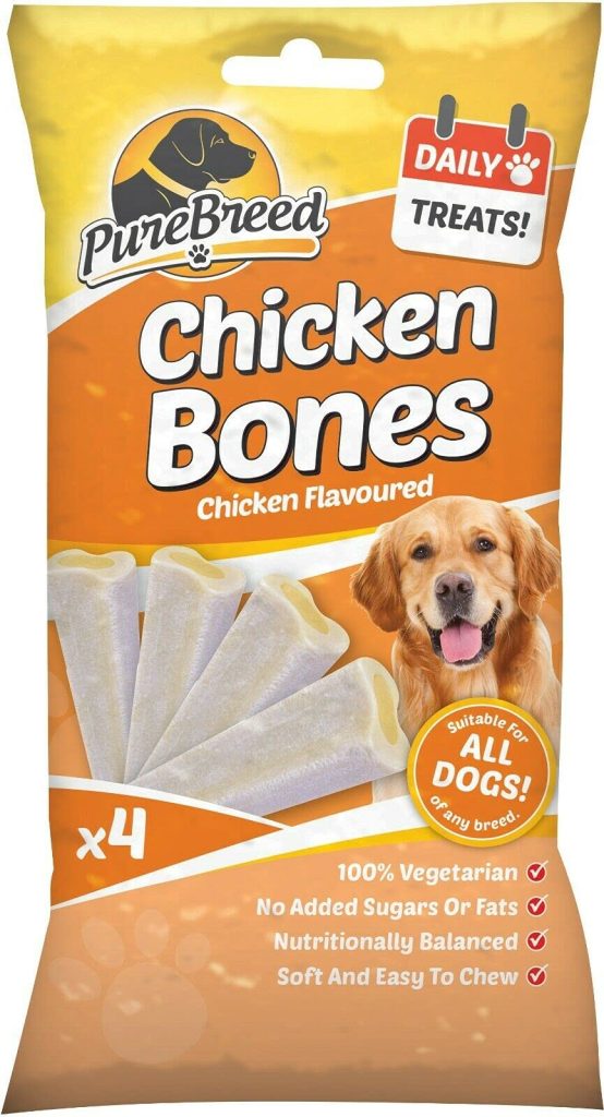 Pure Breed Chicken Bones Medium Pack Of 4
