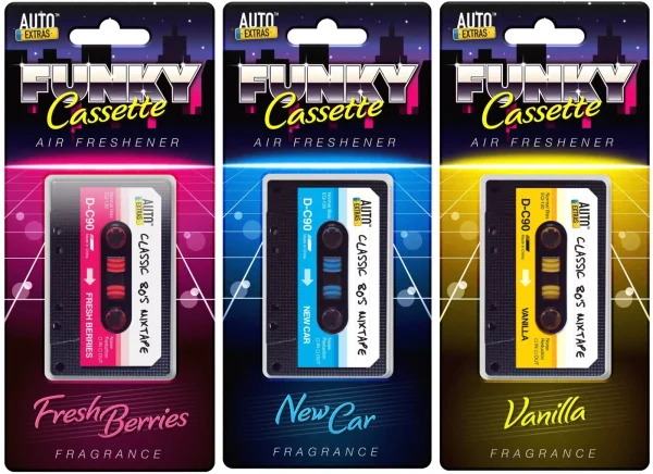 Premium Auto extras funky cassette air fresheners