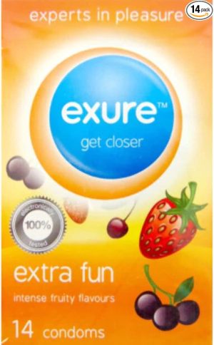 Exure Extra Fun Fruity Flavoured Condoms PACK OF 14