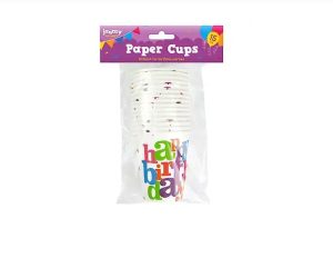 Jaunty Partyware Happy Birthday Paper Cups PACK OF 15