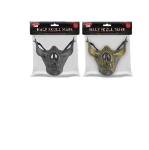 Murder Motel Half Skull Halloween Mask 2