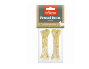 Pure Breed Rawhide Pressed Dog Bones Pack of 2