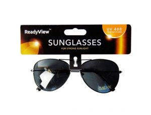 Ready View UV 400 Unisex Silver Aviator Sunglasses