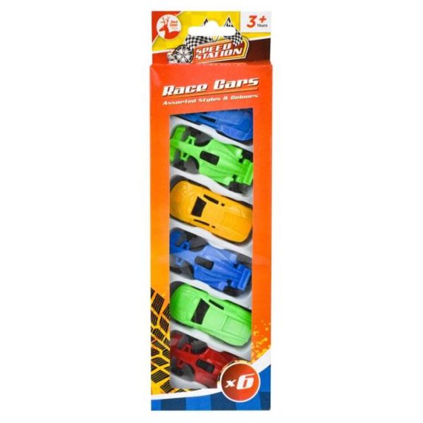 Red Deer Toys Assorted Race Cars Pack Of 6