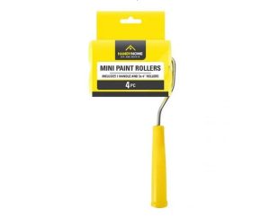 Handy Home Mini Paint Roller With Refills 4pc