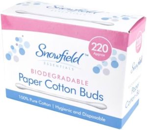 Snowfield Biodegradable Paper Cotton Buds Approx 220