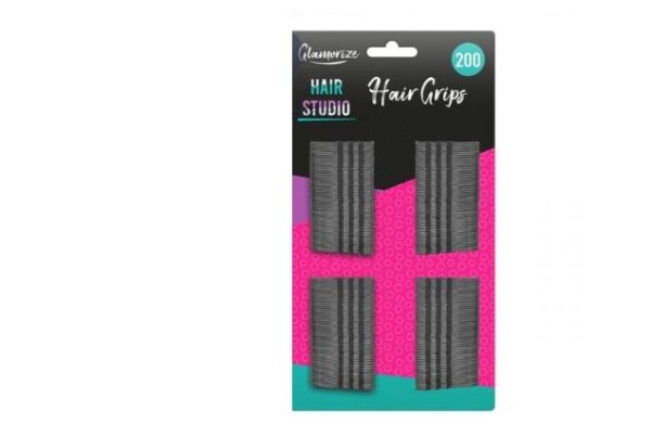 Premium Glamorize hair studio secure hold hair grips pack of 200