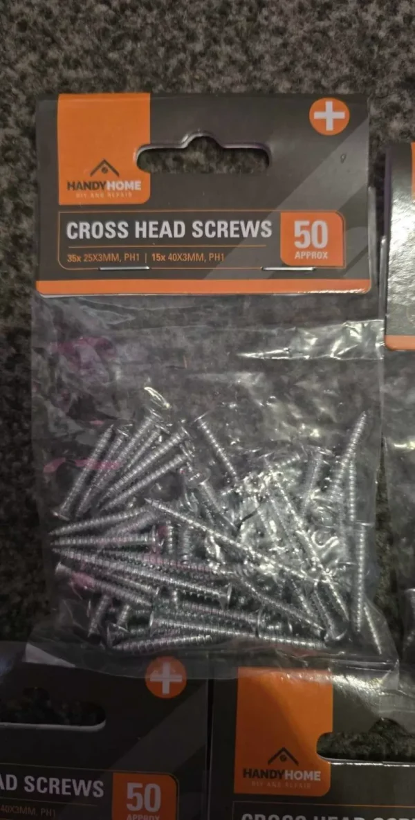 Premium Handy homes cross head screws pack of 50