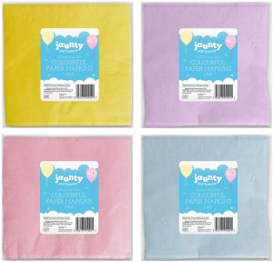 Colourful Paper Napkins 2 Ply Packs Of 30