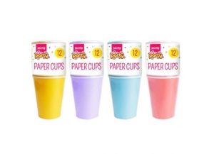 Time To Party Colourful Paper Cups Pack Of 12