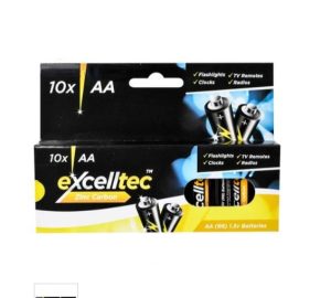 Excelltec Zinc Carbon AA Batteries Pack Of 10