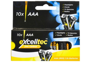 Excelltec Alkaline Lr6 1.5V AA Batteries Pack Of 5