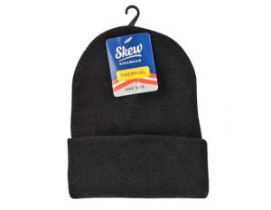 Skew Kids Thermal Beanie Hat Black