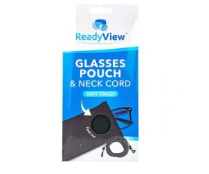 Ready View Soft Touch Glasses Pouch & Neck Cord