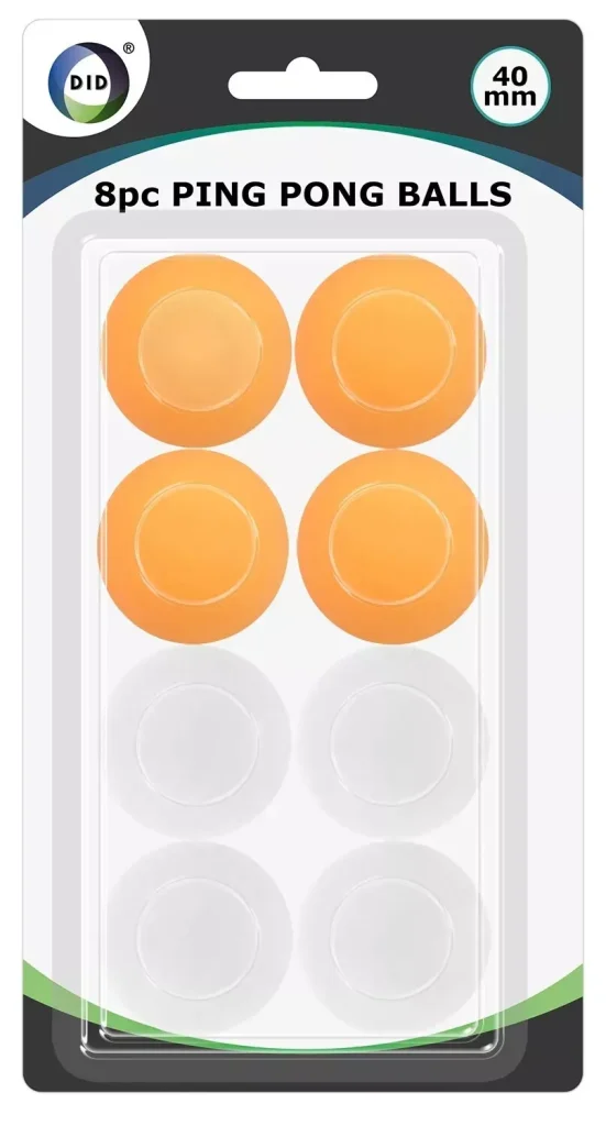 DID 40mm Ping Pong Balls Colours