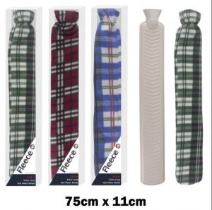 DID Extra Long Hot Water Bottle & Fleece Cover 2l