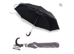 DID Men's Black U-Shaped Umbrella