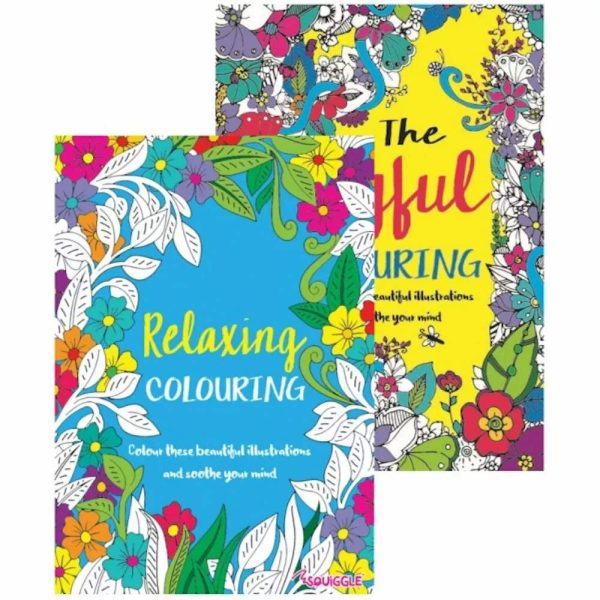 Premium Relaxing adult floral colouring book