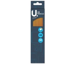 U. Eraser Topped HB Pencils PACK OF 12
