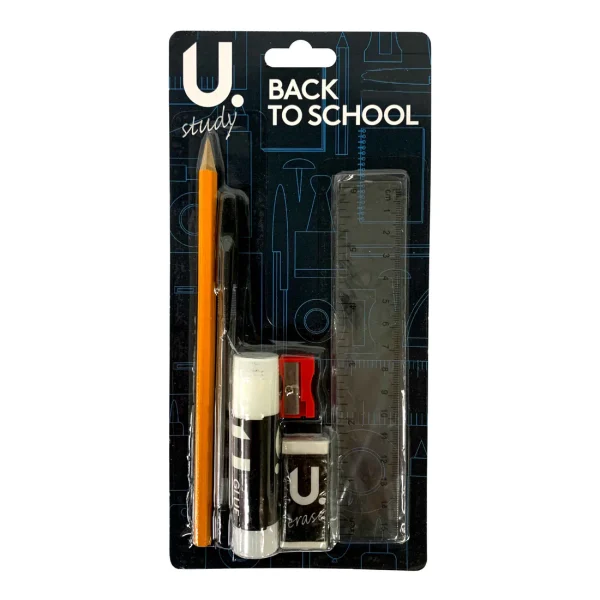 Premium U. back to school stationery set 6pc